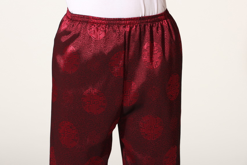 Pre-order ชุดจีน ชาย เสื้อพร้อมกางเกง สีแดง