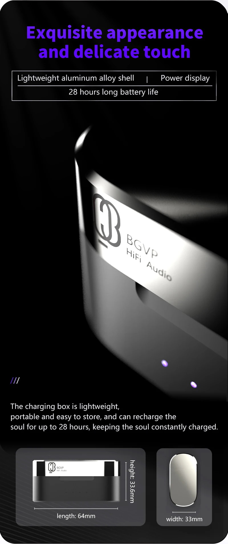 BGVP Q3 หูฟัง TWS 2 ไดรเวอร์ 1DD+1BA รองรับ Bluetooth5.3 ประกันศูนย์ไทย