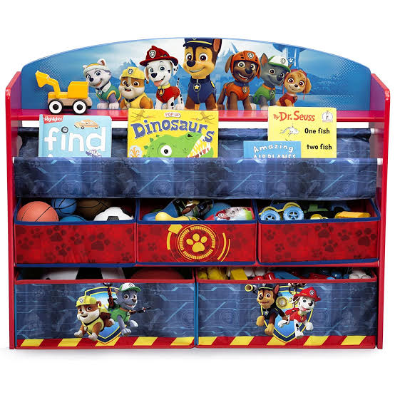 ชั้นเก็บของ ชั้นวางหนังสือ ขนาดใหญ่ ลาย พาวพาโทรล Delta Children PAW Patrol Deluxe Book and Toy Organizer (แบบใหม่ล่าสุด) ลิขสิทธิ์แท้นำเข้าอเมริกา