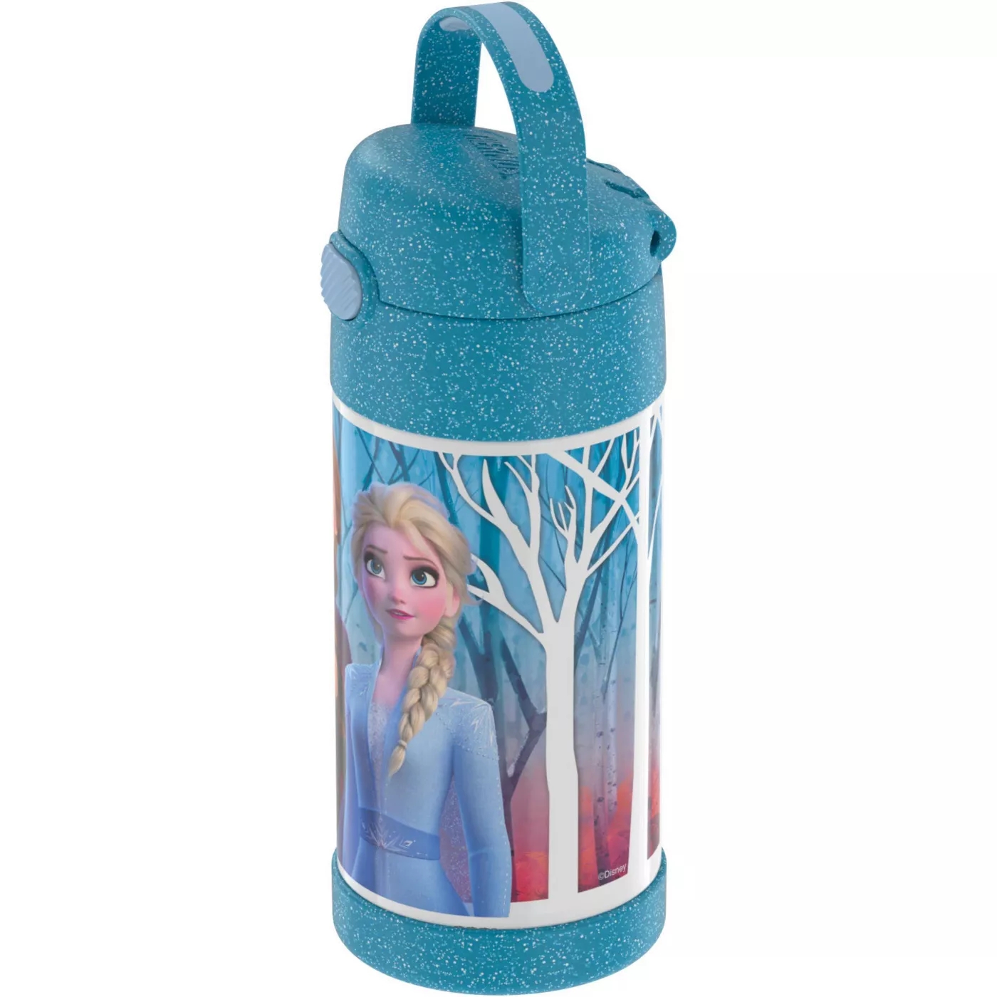 กระติกน้ำเก็บความเย็น Thermos Frozen 2 12oz FUNtainer Water Bottle with Bail Handle - Blue Glitter