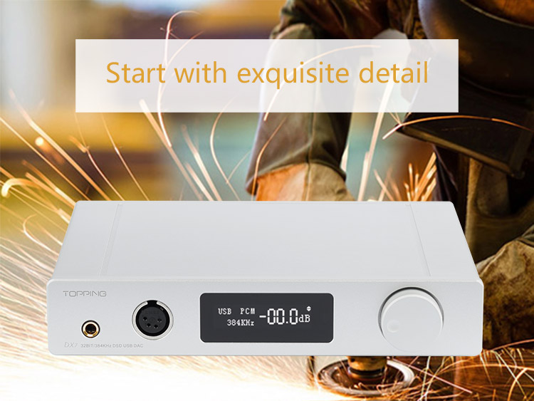 ขาย TOPPING DX7 DAC/AMP ตั้งโต๊ะชุดใหญ่ระดับ Hi-Res รองรับ DSD มาพร้อม Remote control