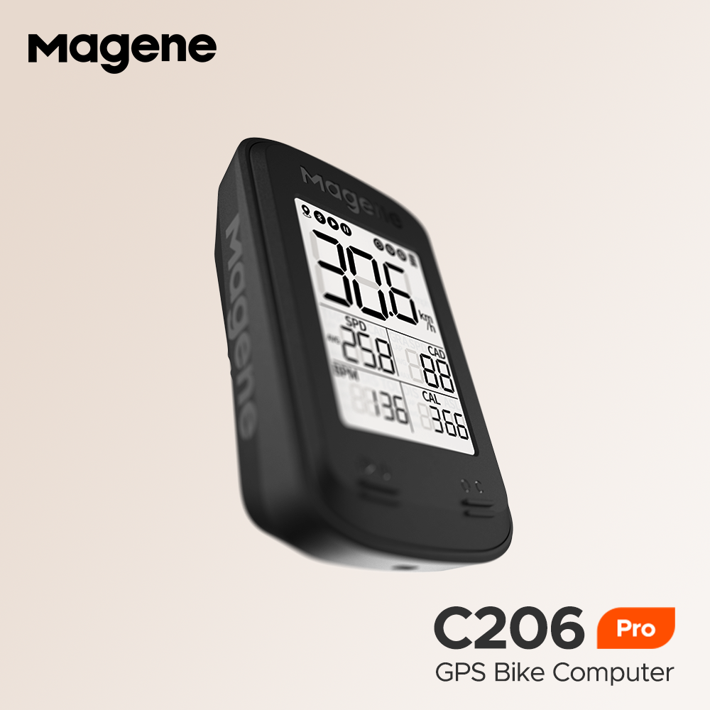 ไมล์จักรยาน Magene รุ่น C206 Pro Bike Computer Ant+, Bluetooth4.0 หน้าจอ 1.9 นิ้ว