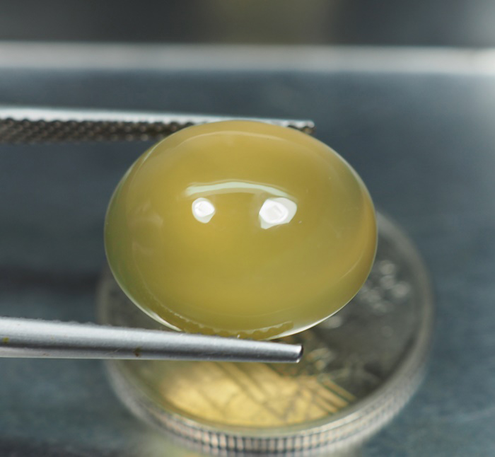 คาลซิโดนีสีเหลือง(Yellow Chalcedony) 8.82 กะรัต