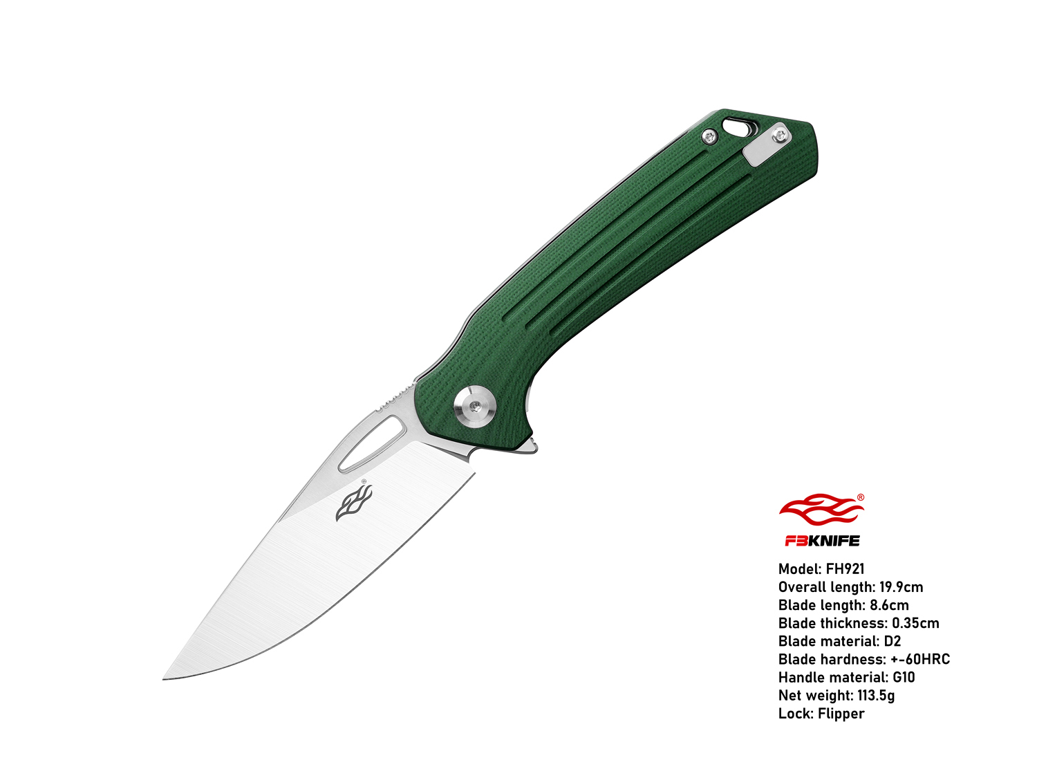 *NEW* มีดพับ Ganzo กานโซ่ รุ่น FH921-GB / D2 Steel / ของแท้ 100%