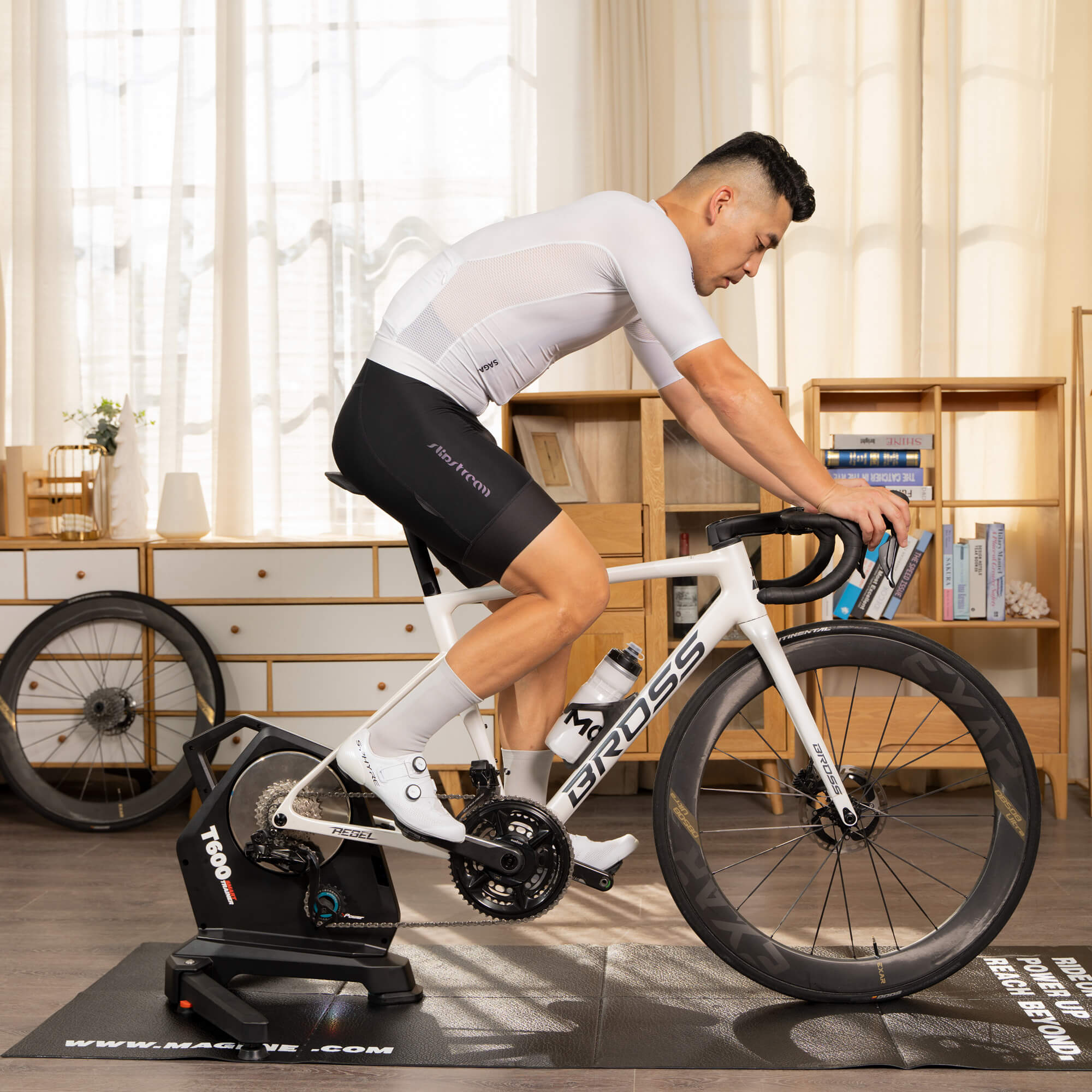 Maijin T600 Smart Trainer | Direct Drive Indoor Bike Trainer | Self-Powered | 2200W | ±1% Power Accuracy | จำลองความชัน 20% | Bluetooth ANT+ Wi-Fi Ethernet