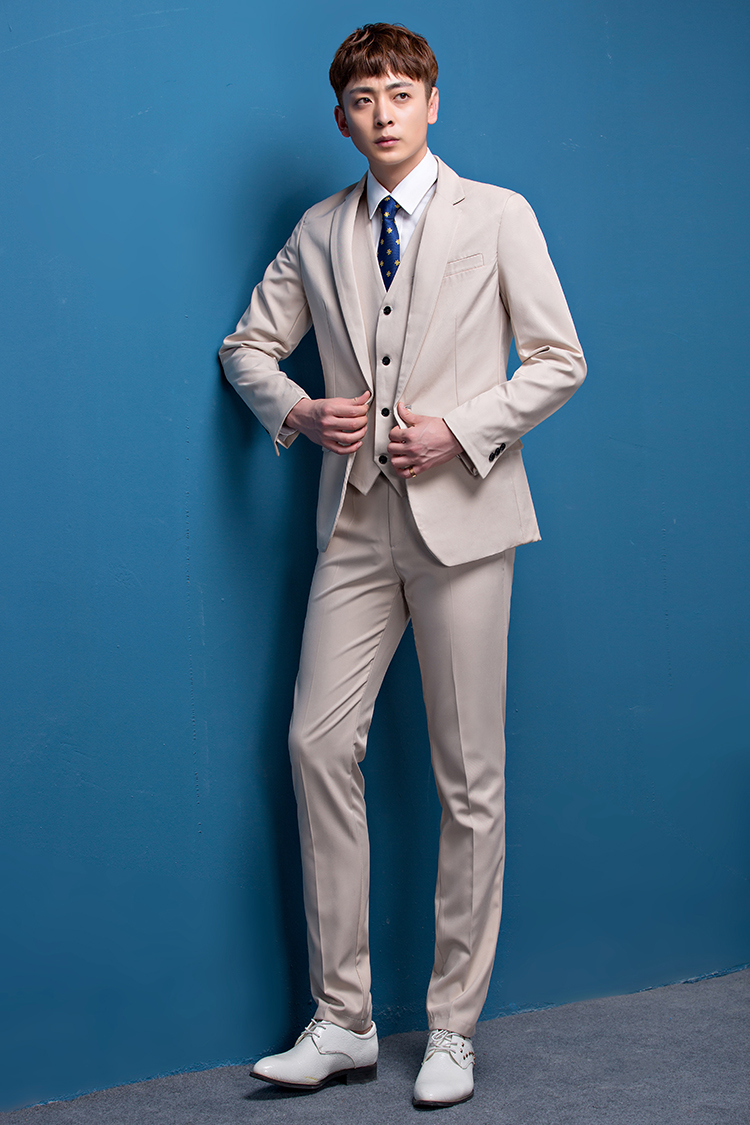 Pre-order ชุดสูทชาย สีสุภาพ สไตล์เกาหลี