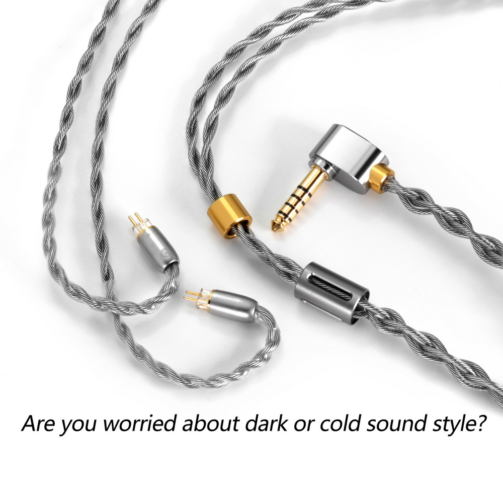 DD BC130A สายอัพเกรดหูฟัง ขั้ว 2 พิน 0.78 แจ็ค 4.4 Balanced