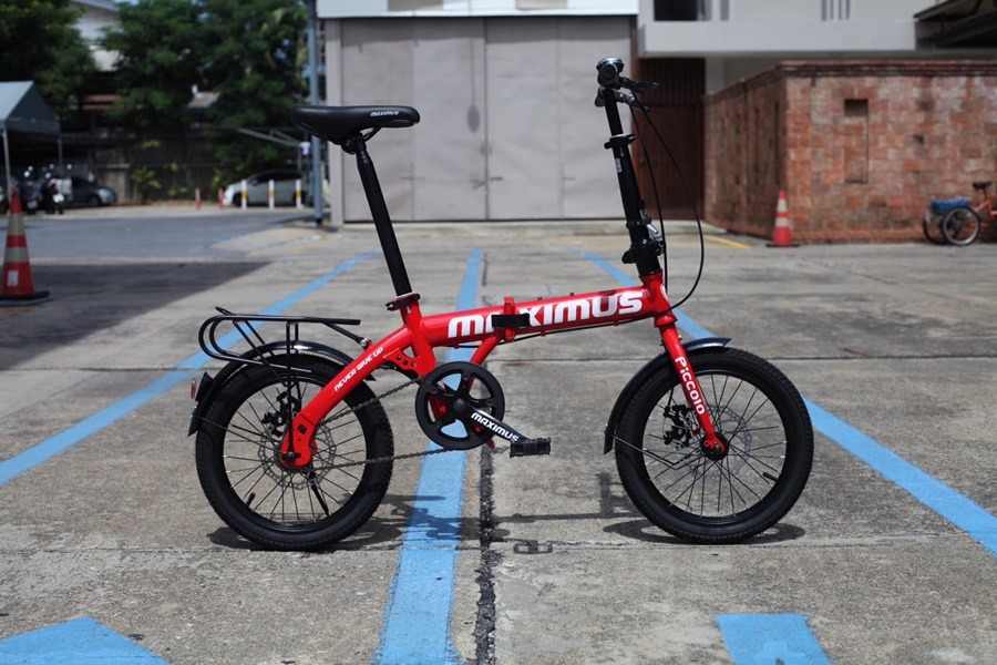 จักรยานพับได้ MAXIMUS รุ่น Piccolo ล้อ 16" เกียร์ 1 Speed เฟรมเหล็ก ดิสเบรกหน้า - หลัง รับประกันตัวเฟรม 3 ปี