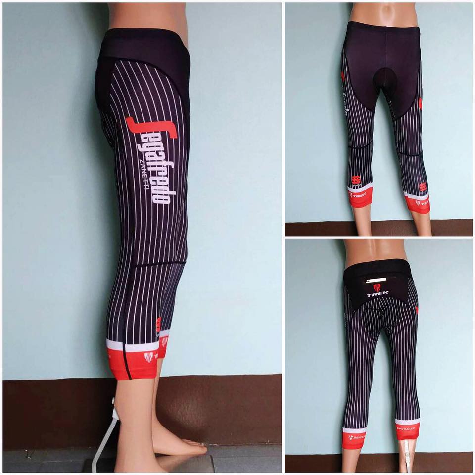 กางเกงปั่นจักรยาน ขาสี่ส่วน Proteam (เป้าเจล 16D พร้อมแถุบซิลิโคนปลายขา ( 4 ส่วน)