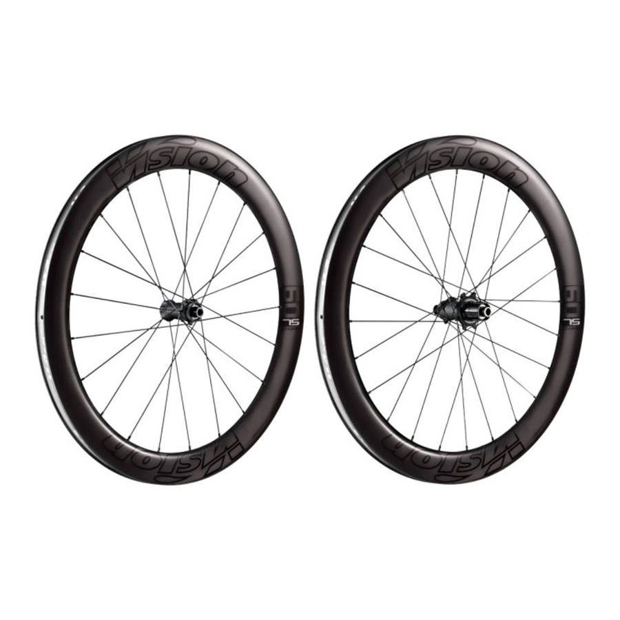 ชุดล้อเสือหมอบ FSA VISION METRON 60 SL Disc Centerlock ล้อคาร์บอนขอบสูง 60 Clincher 12/15x100mm/QR | 12x142mm/QR - HG-EV