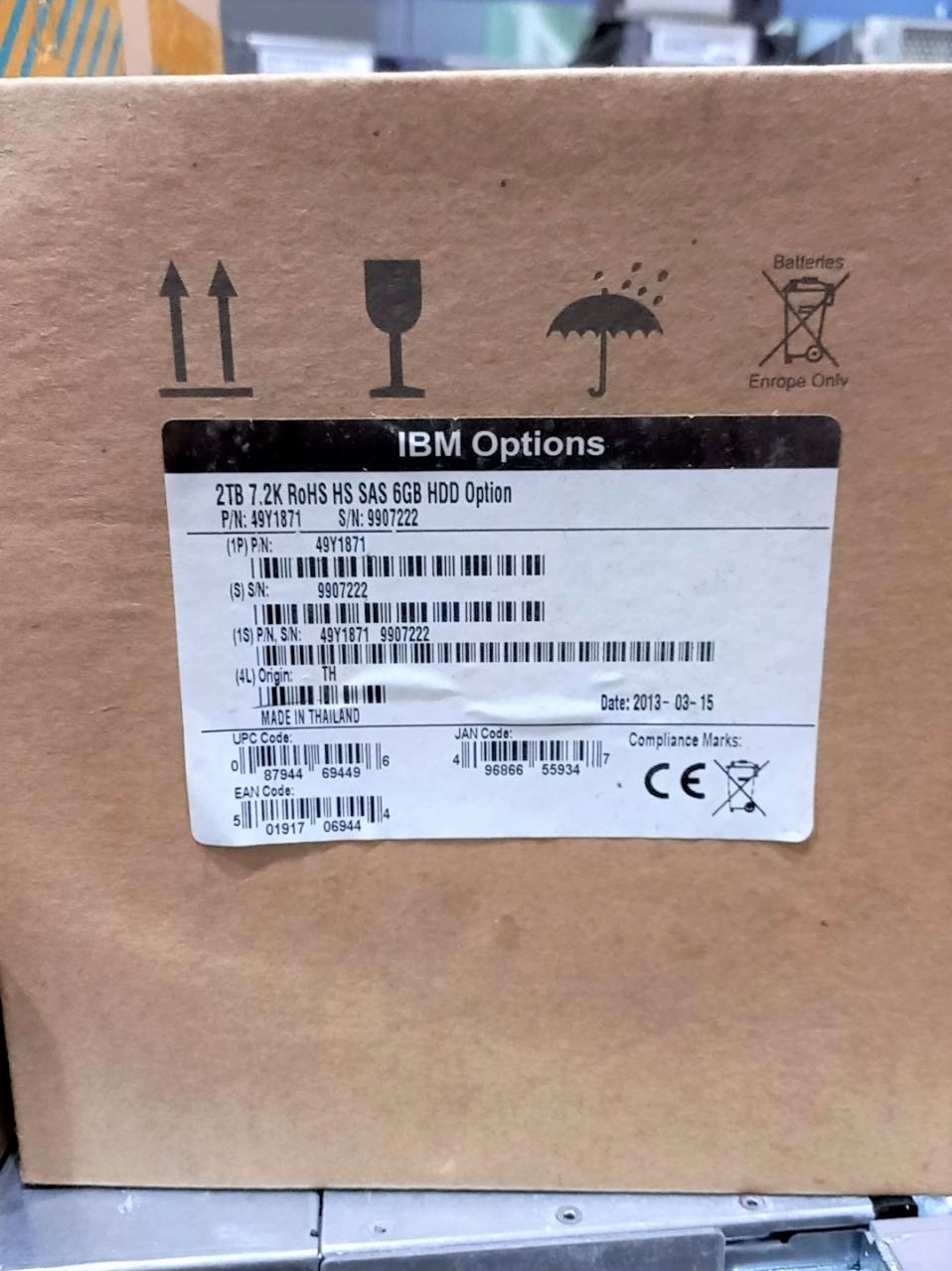 49Y1871 IBM 2TB 7.2K 6Gbps NL-SAS 3.5″ HDD for DS3500 – 49Y1874, 49Y1875, 1746-5175. New In Box; Warranty 12 Months.Shipping is included.