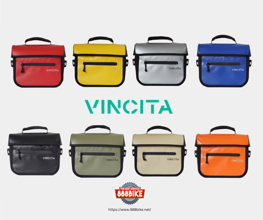VINCITA X-COOPER / COOPER กระเป๋าหน้าแฮนด์ สำหรับบรอมตัน WATER RESISTANT FRONT BAG BLACK