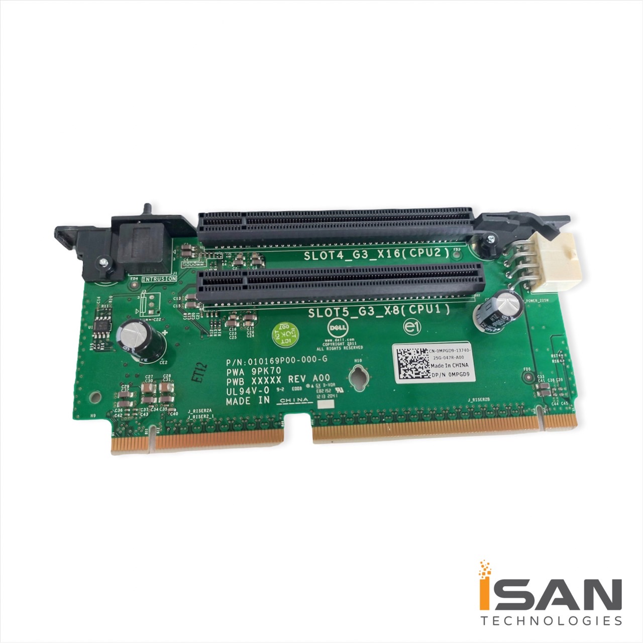 0MPGD9 2x PCIe Riser Board 2 Dell PowerEdge R720.