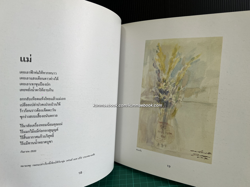 บทกวี สีน้ำ และ ปรัชญา ผลงานของ ธีรยุทธ บุญมี