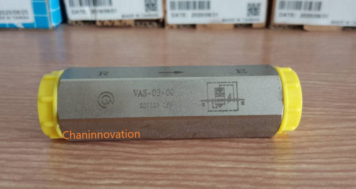 VAS-03 Hose Burst Protection Cartridge Type Valve With Body วาล์วป้องกันสายน้ำมันแตก ขนาด 3 หุน (G3/8")ทนความดันสูง 350 bar,อัตราการไหลสูง 50 ลิตรต่อนาที (Fiow Rate 50 L/min,Max pressure 350 Bar)วาล์วกันกระบอกตกเมื่อสายน้ำมันไฮดรอลิคแตก(Hose Burst)