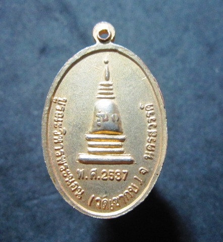 เหรียญกะหลั่ยทอง หลวงพ่อทอง วัดเขากบ จ.นครสวรรค์ ปี_2537