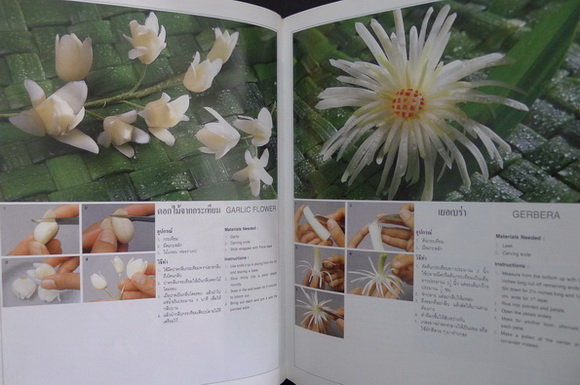 ศิลปะการแต่งผัก (The Art of Vegetable Garnish) แต่งโดย อาจารย์โสภาพรรณ อมตะเดชะ