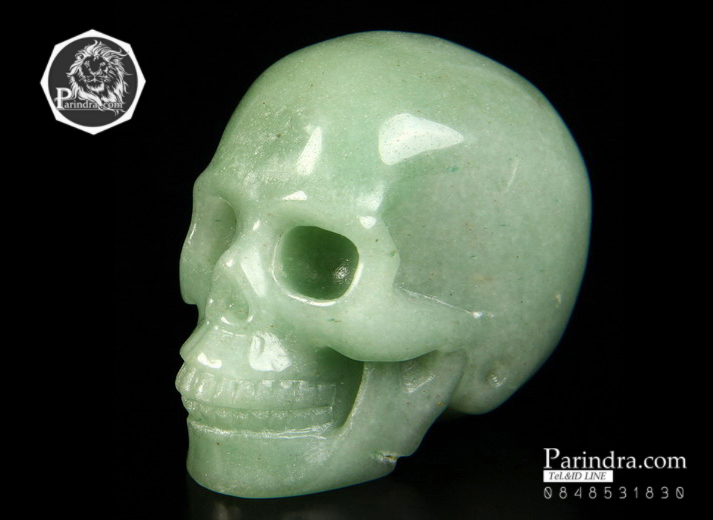 หินแร่ AVENTURINE แกะสลักรูปหัวกระโหลก SKULL #SKC001