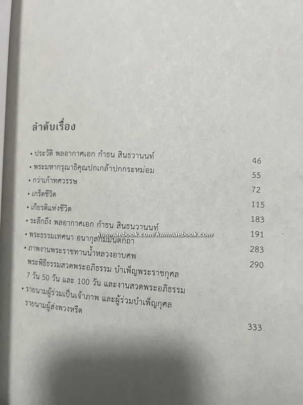 อนุสรณ์ในงานพระราชทานเพลิงศพ พลอากาศเอกกำธน สินธวานนท์ อดีตองคมนตรี