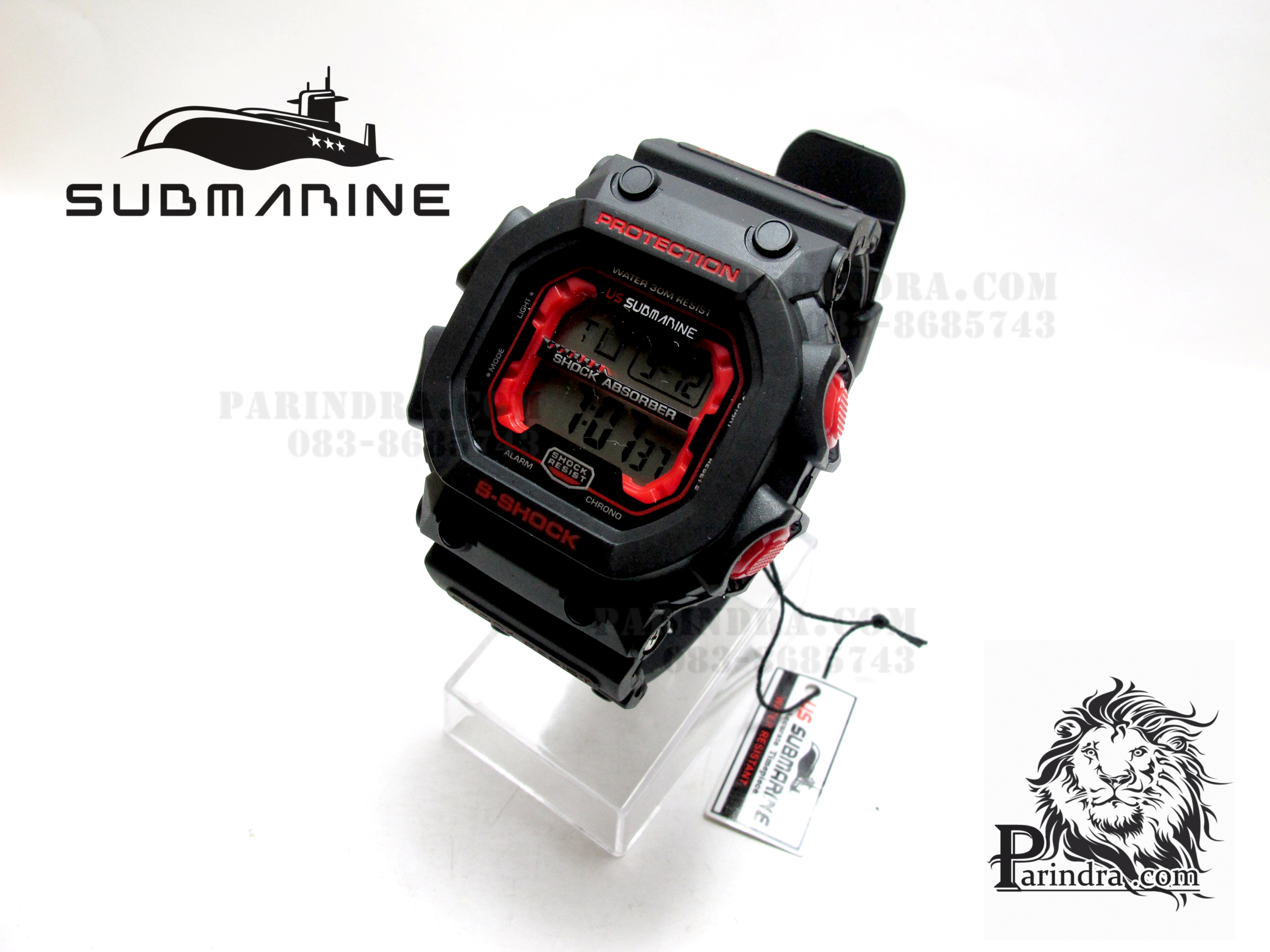 นาฬิกา US submarine รุ่น TP1280M สีดำ-แดง คล้ายรุ่น King G-shock