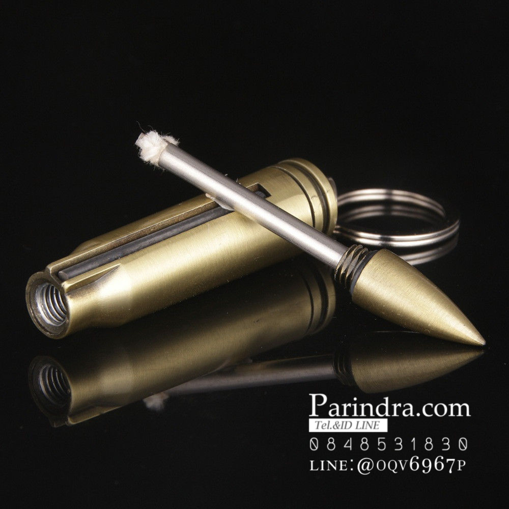 ไม้ขีดไฟไม่กลัวน้ำ เติมน้ำมันรอนสันในการจุด แบบกระสุน