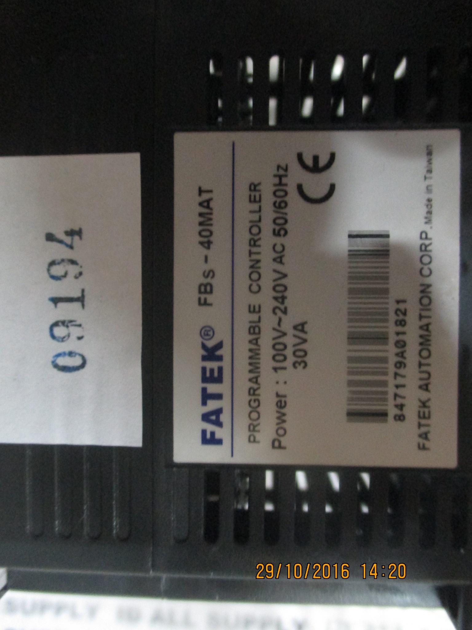 PLC “ FATEK ” รุ่น FBS-40MAT