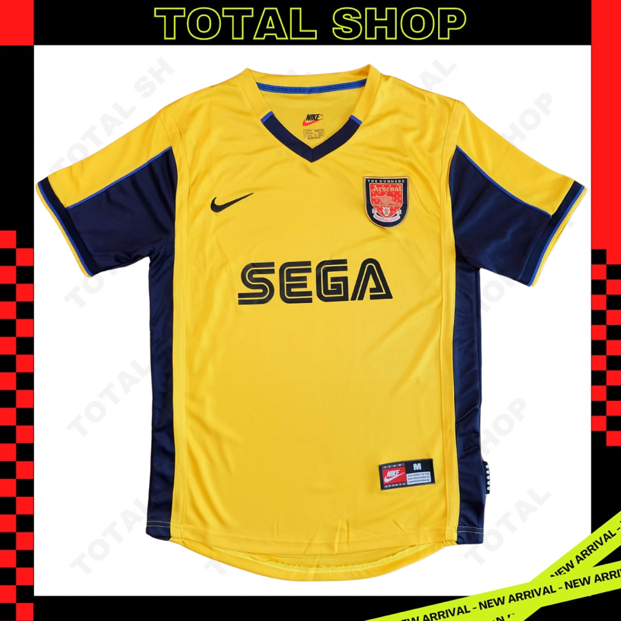 Arsenal 1999/00 Away Vintage Jersey เสื้อฟุตบอลอาร์เซนอลย้อนยุค SEGA