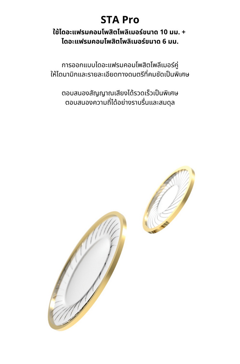 Ear Acoustic Audio STA-Pro หูฟัง IEMs 2 ไดรเวอร์ Dynamic เสียงโปร่งใส ประกันศูนย์ไทย