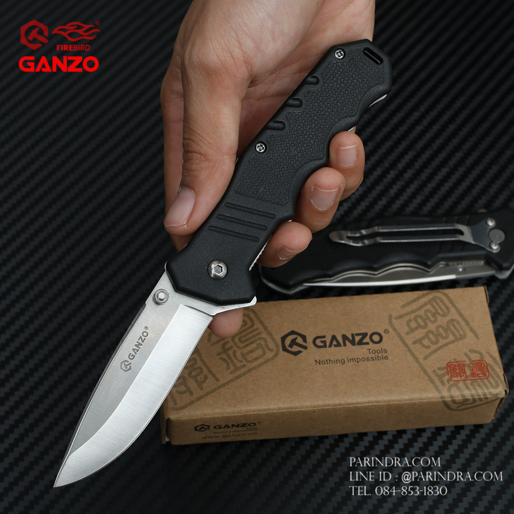 มีดพับ Ganzo กานโซ่ รุ่น Ganzo G616 ด้ามสีดำ ของแท้ 100%