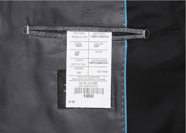 Pre-order ชุดสูทชาย ลายสก็อตสีเทาปกดำ รุ่นยอดฮิต