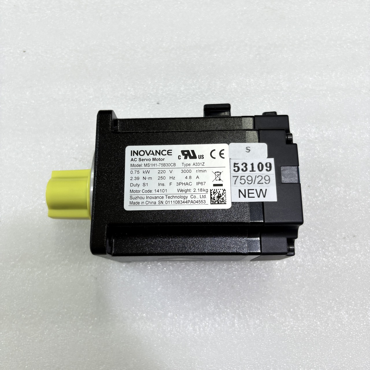 MS1H1-75B30CB SERVO MOTOR " INOVANCE "