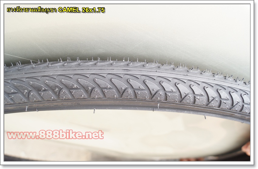 ยางนอกจักรยาน ยางเสือภูเขา CAMEL 26 *1.75 (ดอกเรียบ) (kerry350บาท)(EMS150บาท)