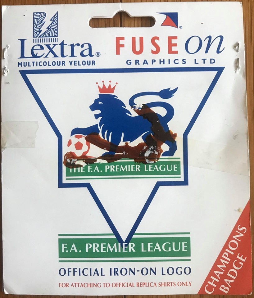 อาร์มสัญลักษณ์ฟุตบอล การแข่งขันฟุตบอลพรีเมียร์ ลีก - PREMIER LEAGUE CHAMPIONS 1994/95 PLAYER SIZE ใหม่ / PREMIER LEAGUE National Football League PLAYER SIZE Football Patch/Badge - PREMIER LEAGUE CHAMPIONS 1994/95 NEW