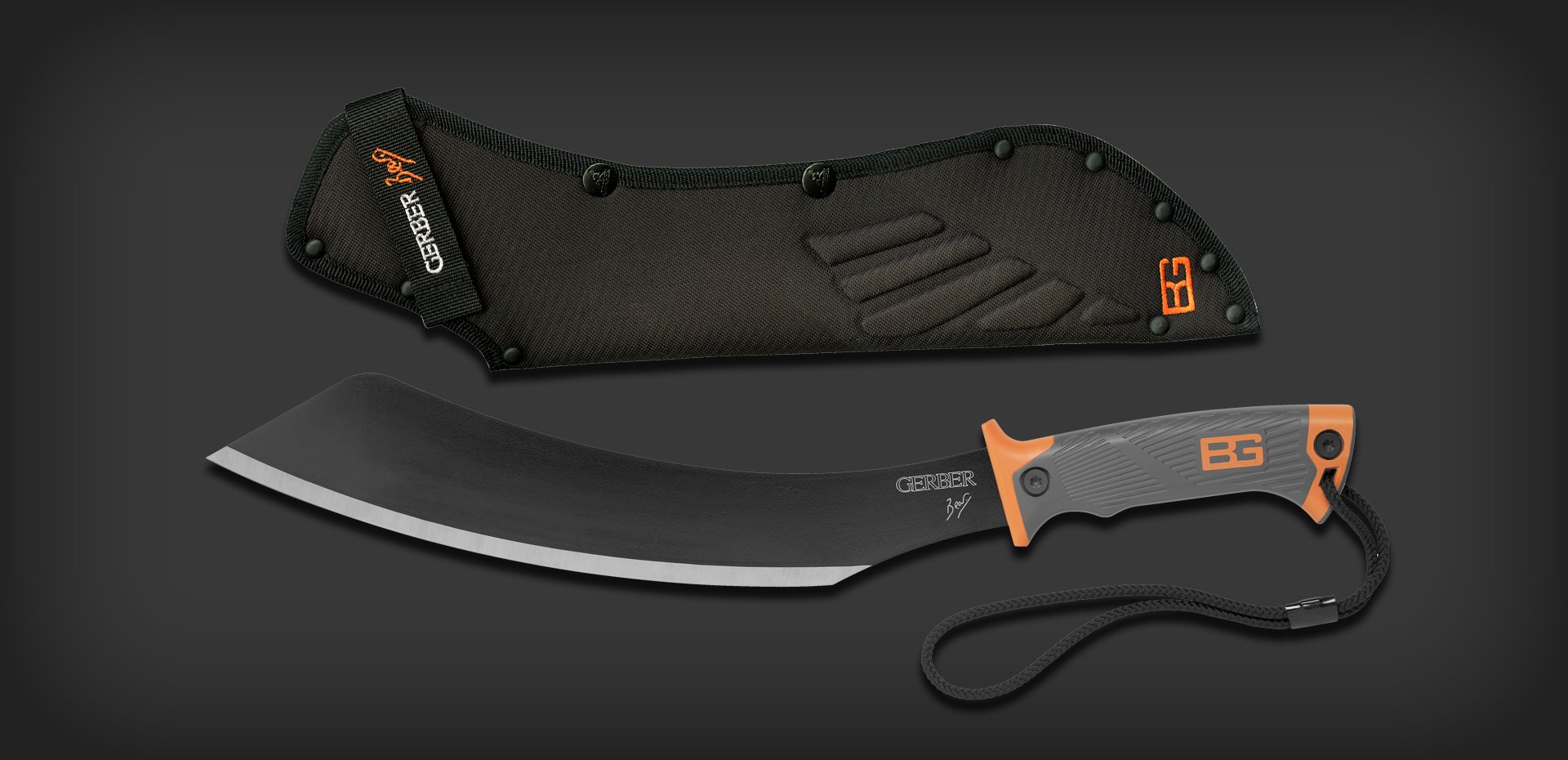 มีดใบตาย มาเชเต้ 19.5 นิ้ว GERBER BEAR GRYLLS PARANG, NYLON SHEATH (ของแท้)