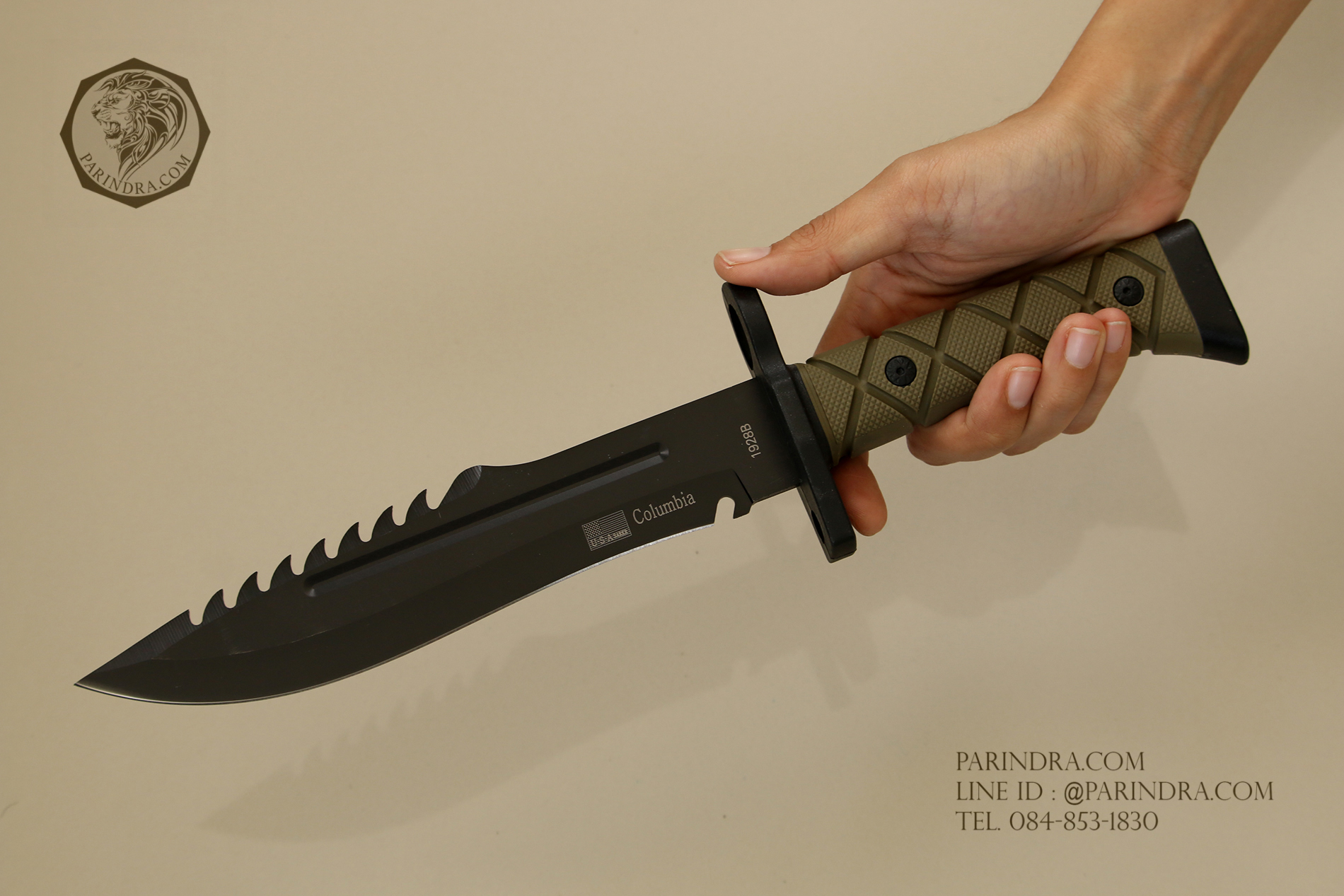 มีดใบตาย Columbia พร้อมปลอก รุ่น 1928B ทรงใบมีดสวย พร้อมปลอกมีด พร้อมใช้