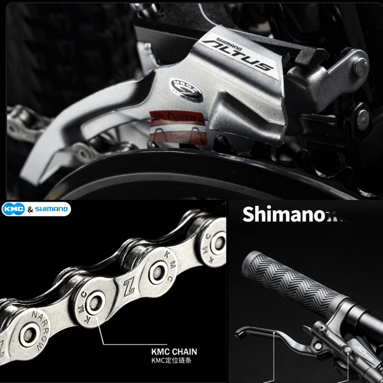 จักรยานพับ EROADE Power Mech-X1 จักรยานเสือภูเขาสไตล์ German โช้คคู่ เฟรมอลูมิเนียม ดิสก์เบรก ระบบเกียร์ Shimano 24sp, ล้อ 26นิ้ว