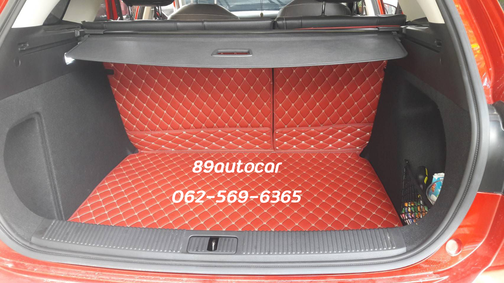 พรมรถยนต์ MG EP ปูพรมหกดี สีแดงไวน์ เต็มคัน