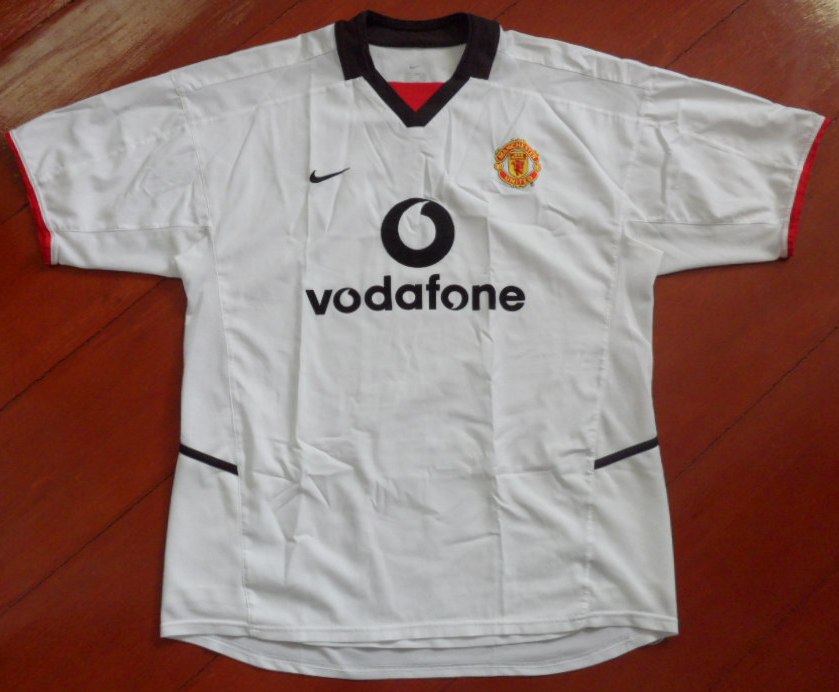 เสื้อฟุตบอล ทีมสโมสรแมนเชสเตอร์ ยูไนเต็ด ชุดเยือน 2000/2003 L-Size / MANCHESTER UNITED Football Shirt Away Kit 2000/2003 Jersey L-Size