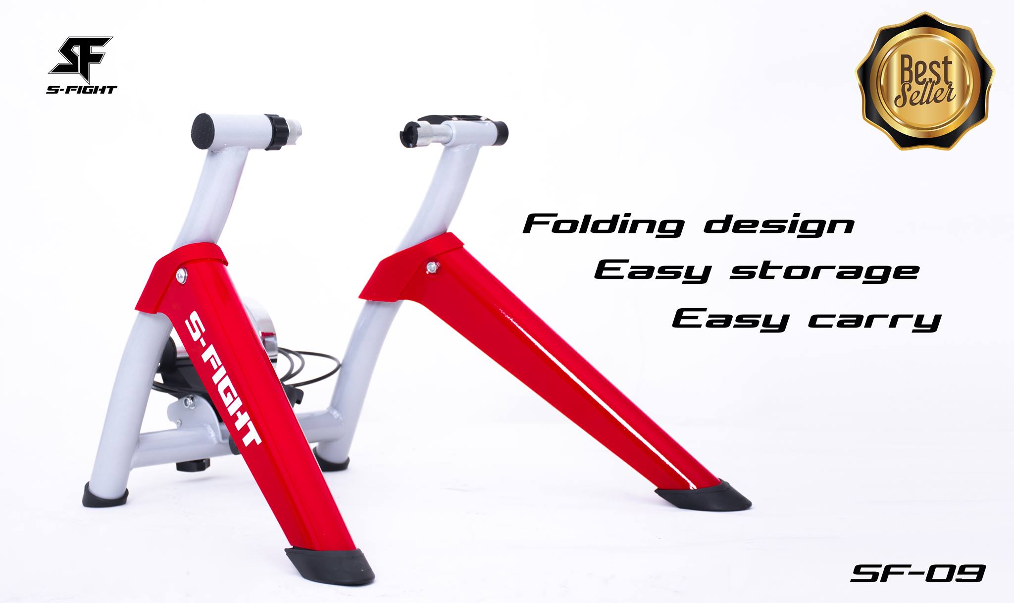 เทรนเนอร์ S-FIGHT INDOOR Cycling Magnetic Trainer, SF-09 รองรับจักรยานล้อ 24,26,27.5,29,700c