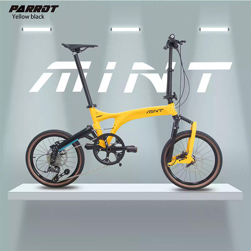 MINT PARROT จักรยานพับได้ 18 นิ้ว 9 สปีด ดิสก์เบรก | น้ำหนักเบา 11.8 กก.