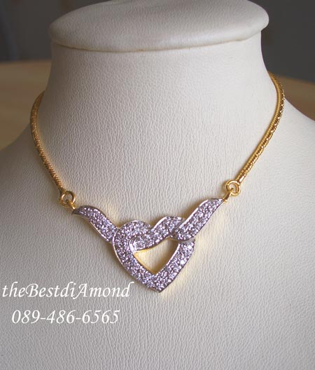 ==PL003===จี้พร้อมสร้อยผูกปมหัวใจ=== สวย น่ารัก แอบหรู งานเหมือนจริงสุดๆ ใส่ติดคอได้ตลอด ใส่ออกงานก็ยังไหว ฝังแบบจิกไข่ปลา ระยิบระยับเลยค่ะ