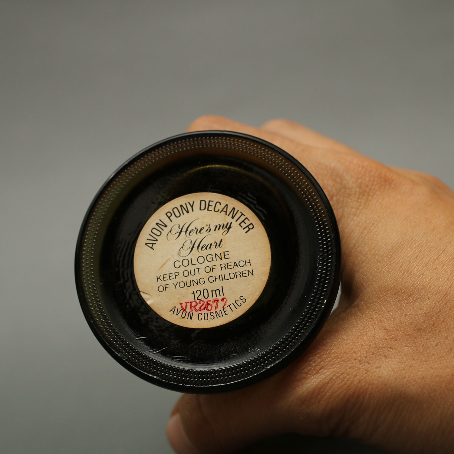 ขวดแก้วน้ำหอม รูปม้า AVON PONY DECANTER ขวดเปล่า สภาพดี