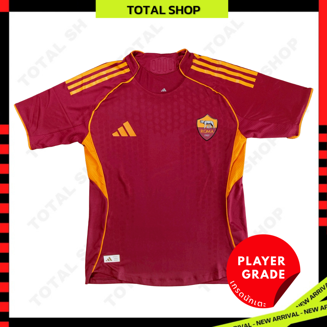 As Roma 2025/26 Home Player Grade Jersey เสื้อโรม่า เกรดนักเตะ ฤดูกาลใหม่