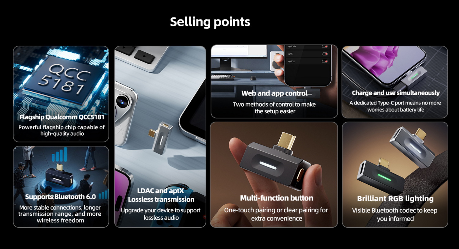 <PreOrder> FiiO Air Link เครื่องส่งสัญญาณ Bluetooth6.0 ความละเอียดสูง แบบพกพา ประกันศูนย์ไทย