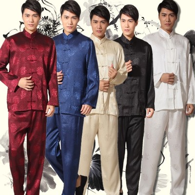 Pre-order ชุดจีน ชาย เสื้อพร้อมกางเกง สีแดง