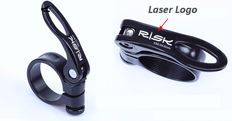 รัดหลักอาน RISK alloy Quick release seatPOST clamps 31.8,34.9mm. ,K92 แบบปลดเร็ว