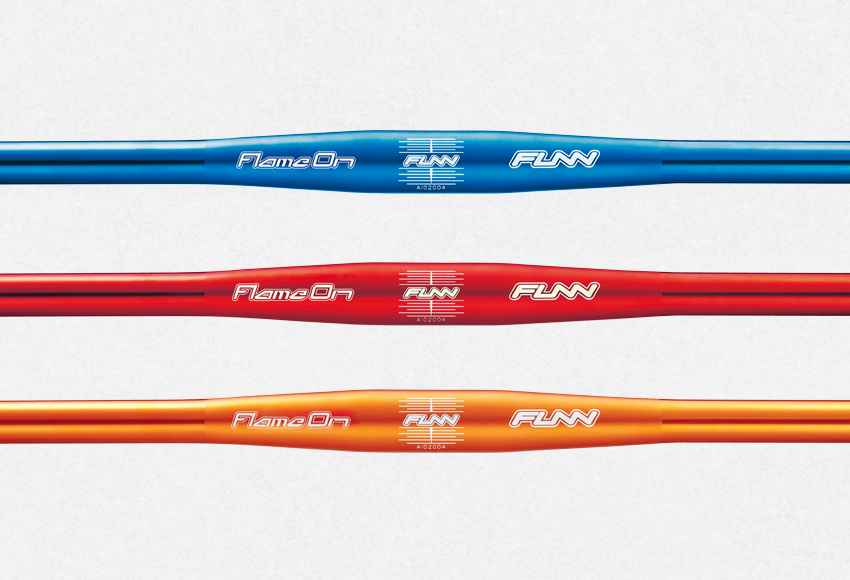 แฮนด์ตรง FUNN ,HB-13-FL, FRAME ON Alloy handlebar แฮนด์ตรงอลูมิเนียม. 7075 ,ยาว 680มม,O.V.