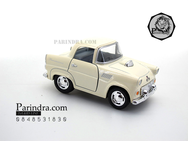 โมเดลเหล็กรถ Ford Thunder bird ปี 1955 แบบย่อขนาด Short body สีงาช้าง