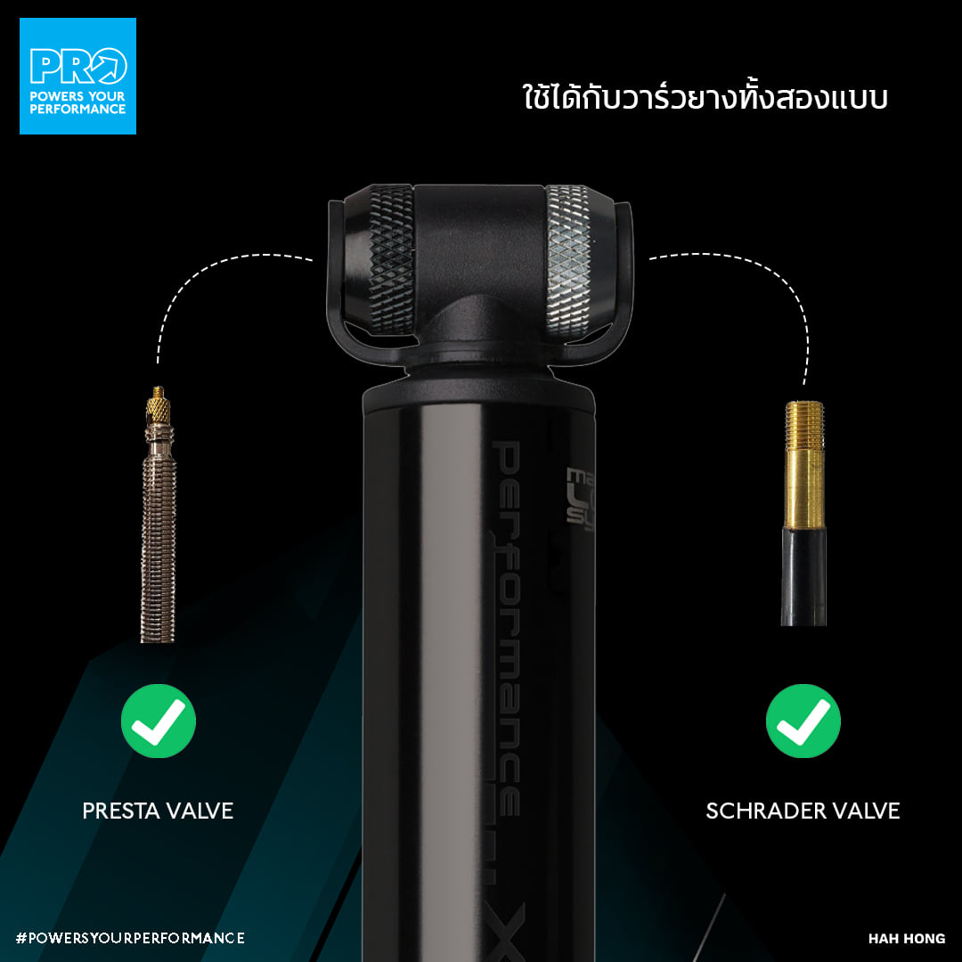PRO สูบมือรุ่น PERFORMANCE XS Mini Pump,
