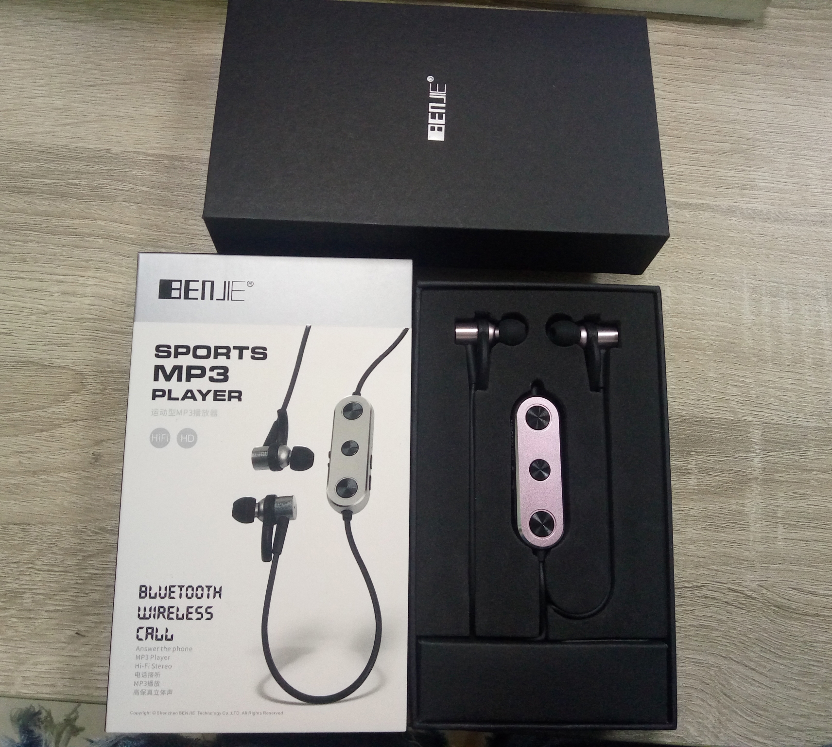 ขาย BENJIE R3 หูฟังบลูทูช 4.2 สามารถใช้เป็นเครื่องเล่นเพลง lossless mp3 ได้ในตัว